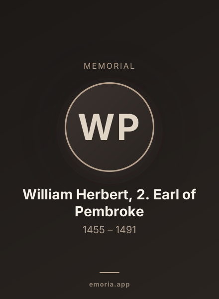 Memorial portrait of William Herbert, 2. Earl of Pembroke