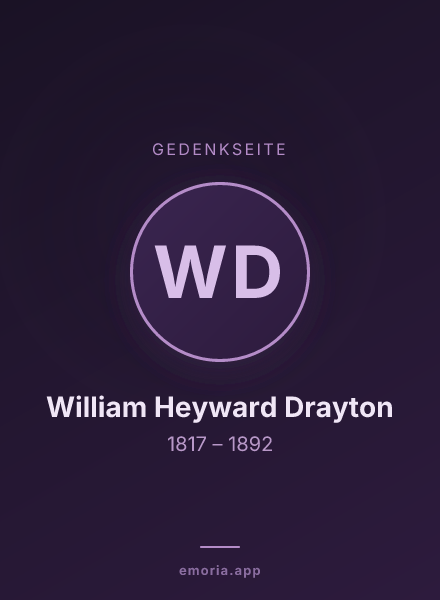 Gedenkportrait von William Heyward Drayton