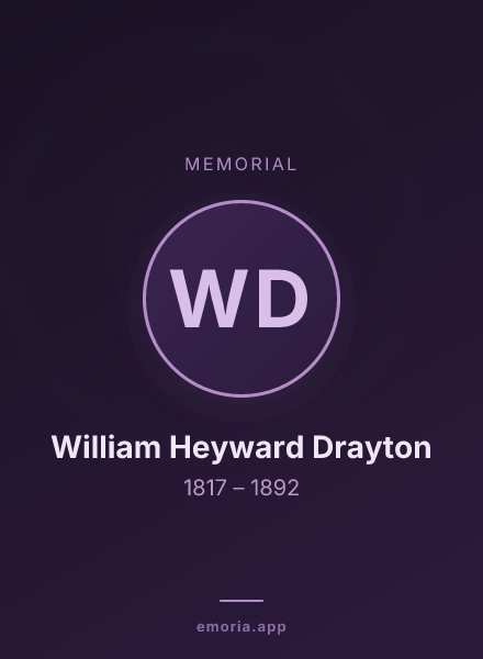 Memorial portrait of William Heyward Drayton