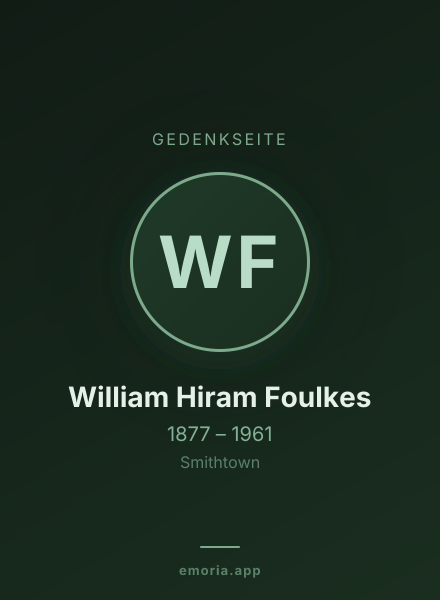 Gedenkportrait von William Hiram Foulkes