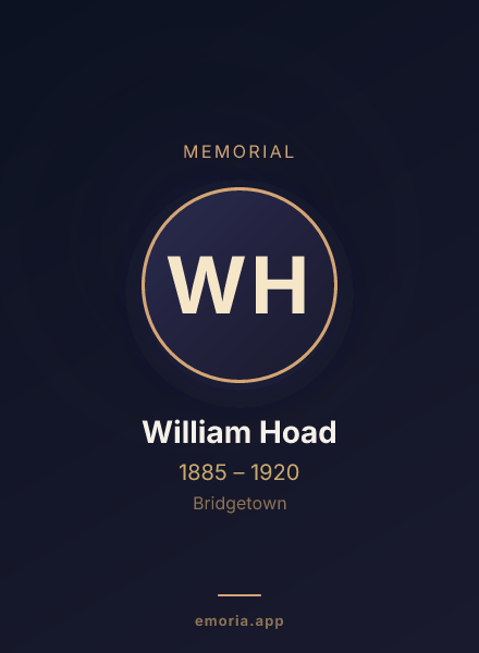 Memorial portrait of William Hoad