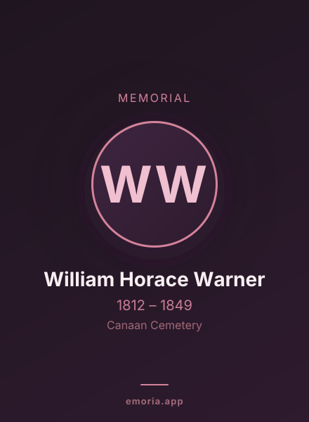 Memorial portrait of William Horace Warner
