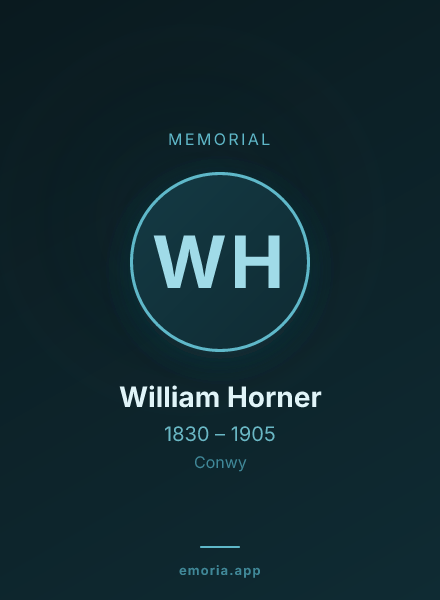 Memorial portrait of William Horner