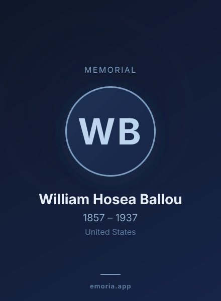 Memorial portrait of William Hosea Ballou