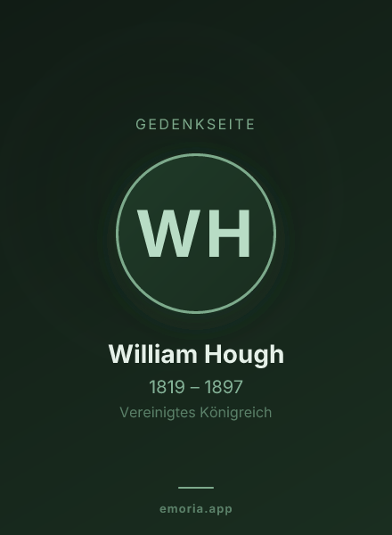 Gedenkportrait von William Hough