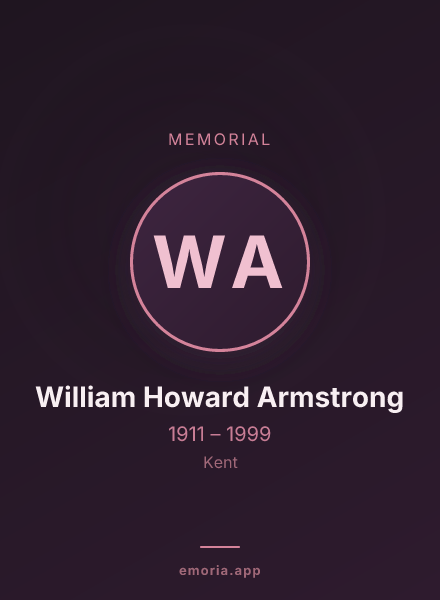 Memorial portrait of William Howard Armstrong