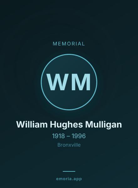 Memorial portrait of William Hughes Mulligan