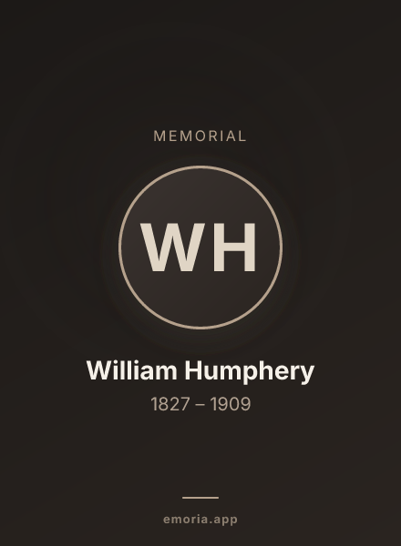 Memorial portrait of William Humphery