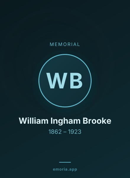 Memorial portrait of William Ingham Brooke