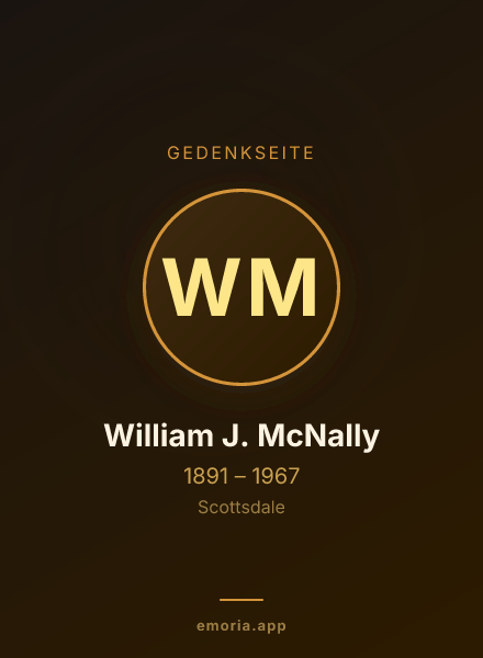 Gedenkportrait von William J. McNally