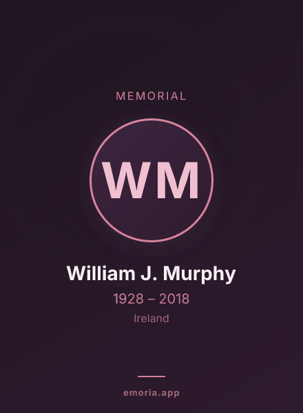 Memorial portrait of William J. Murphy
