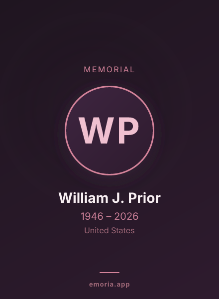 Memorial portrait of William J. Prior