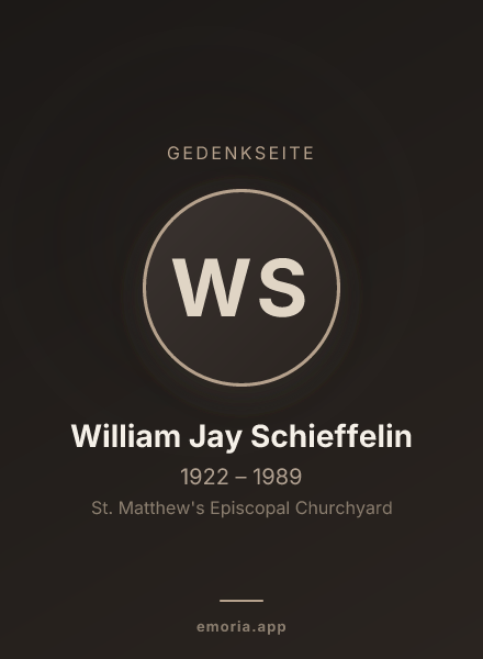 Gedenkportrait von William Jay Schieffelin