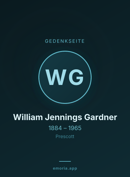 Gedenkportrait von William Jennings Gardner