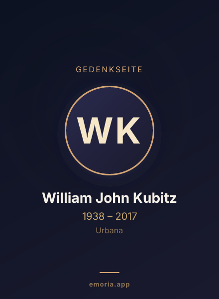 Gedenkportrait von William John Kubitz