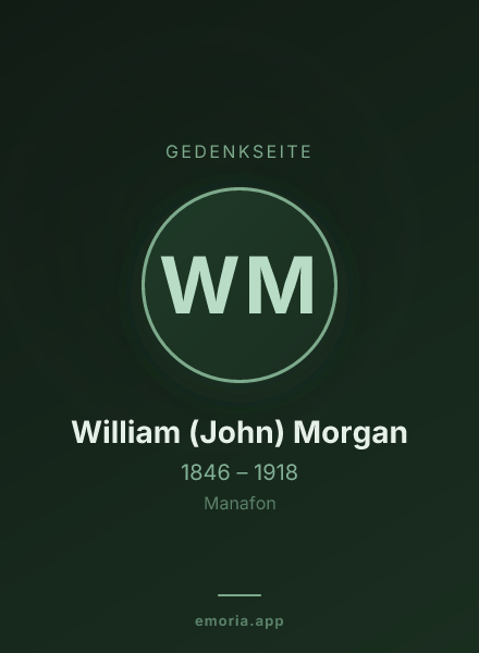 Gedenkportrait von William (John) Morgan