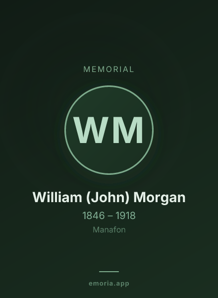 Memorial portrait of William (John) Morgan