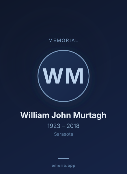 Memorial portrait of William John Murtagh