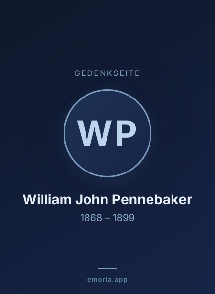 Gedenkportrait von William John Pennebaker