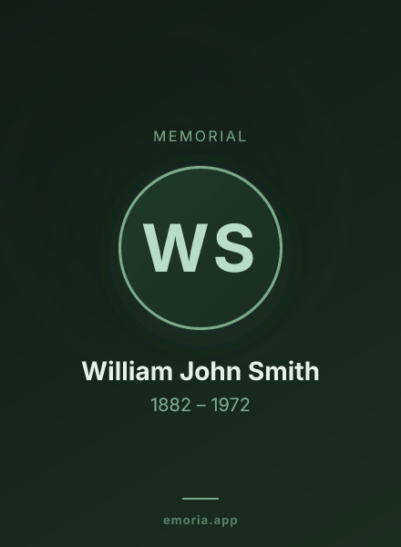Memorial portrait of William John Smith