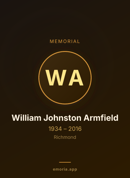 Memorial portrait of William Johnston Armfield