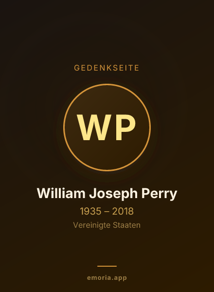 Gedenkportrait von William Joseph Perry