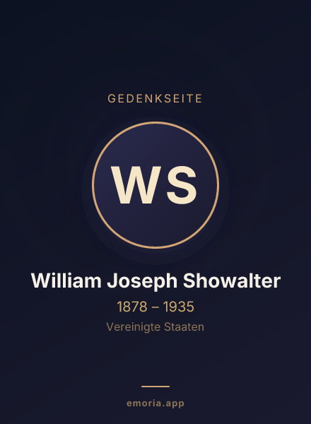 Gedenkportrait von William Joseph Showalter