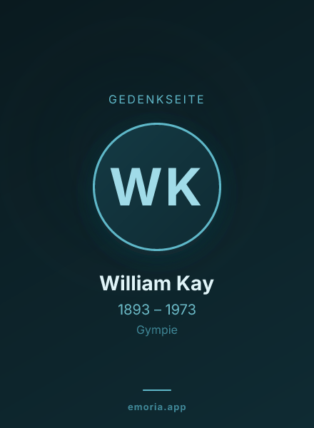 Gedenkportrait von William Kay