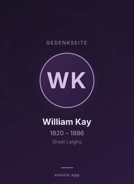 Gedenkportrait von William Kay