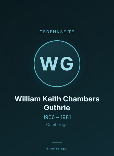 Gedenkportrait von William Keith Chambers Guthrie