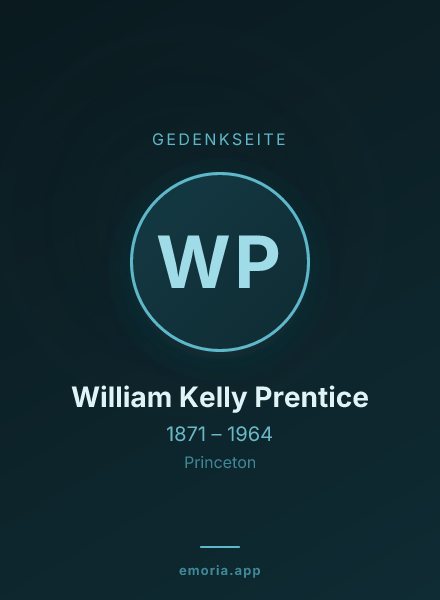 Gedenkportrait von William Kelly Prentice