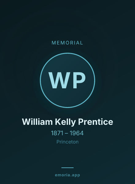 Memorial portrait of William Kelly Prentice