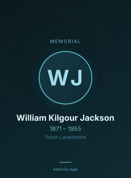 Memorial portrait of William Kilgour Jackson