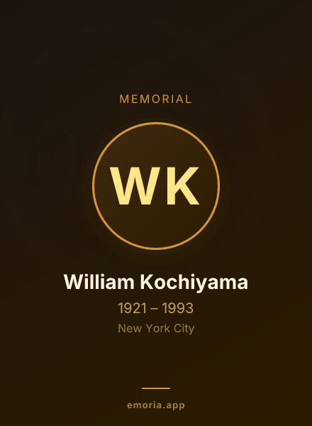 Memorial portrait of William Kochiyama