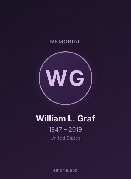 Memorial portrait of William L. Graf