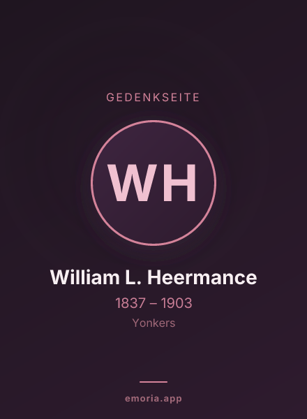 Gedenkportrait von William L. Heermance
