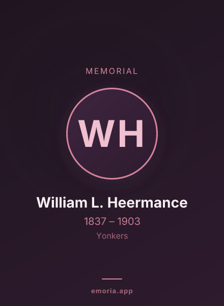 Memorial portrait of William L. Heermance