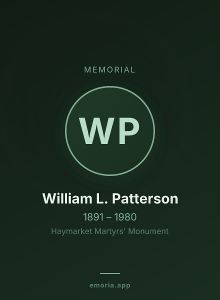 Memorial portrait of William L. Patterson
