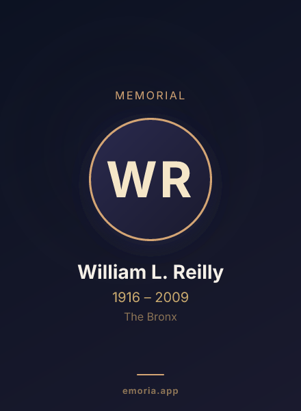 Memorial portrait of William L. Reilly