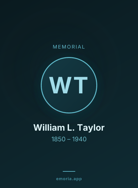 Memorial portrait of William L. Taylor