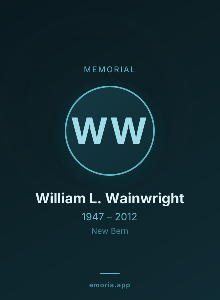 Memorial portrait of William L. Wainwright