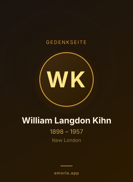 Gedenkportrait von William Langdon Kihn