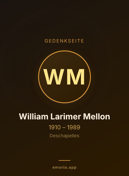 Gedenkportrait von William Larimer Mellon