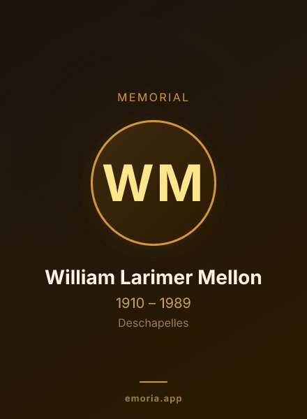 Memorial portrait of William Larimer Mellon
