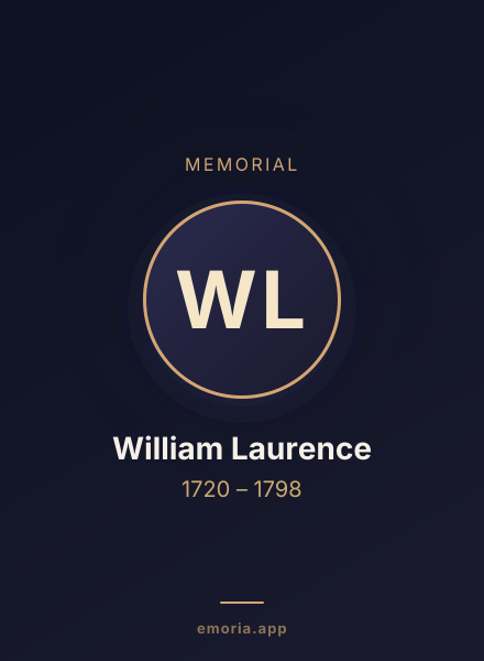 Memorial portrait of William Laurence