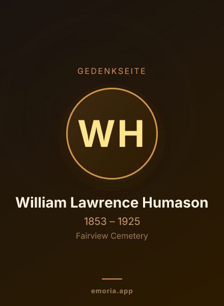 Gedenkportrait von William Lawrence Humason