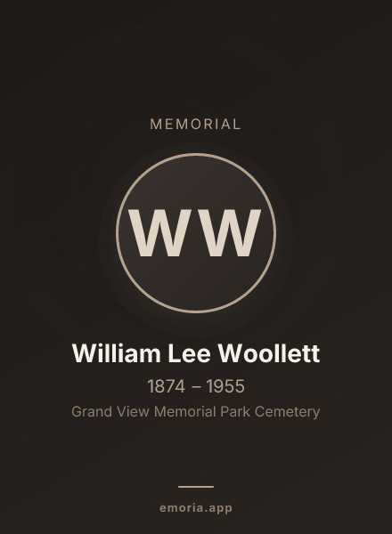 Memorial portrait of William Lee Woollett