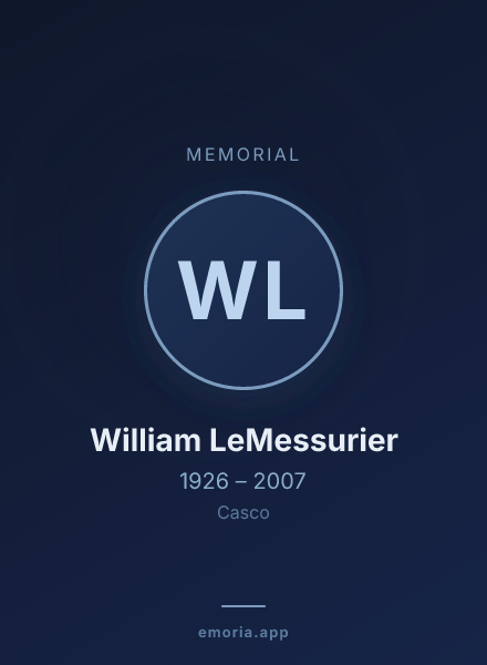 Memorial portrait of William LeMessurier