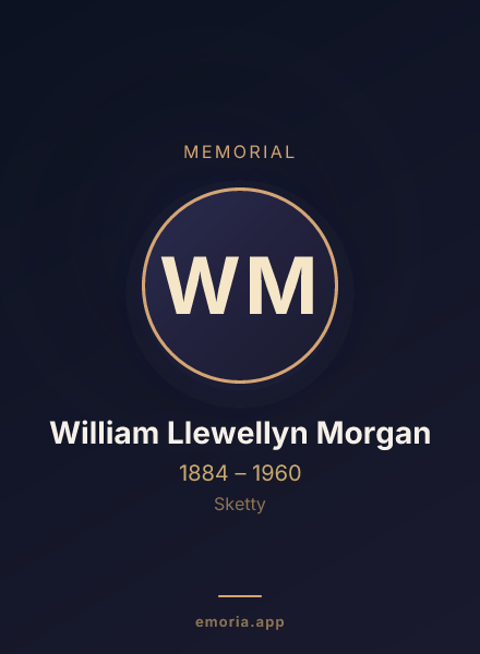 Memorial portrait of William Llewellyn Morgan
