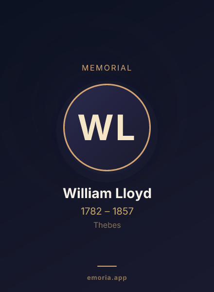 Memorial portrait of William Lloyd